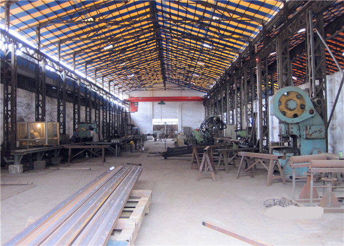 Steel tower production workshop