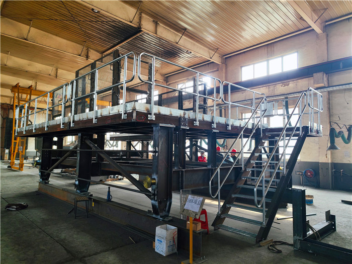 Trolley Steel Structures Passed the Client`s Trial-Assembly Inspection 